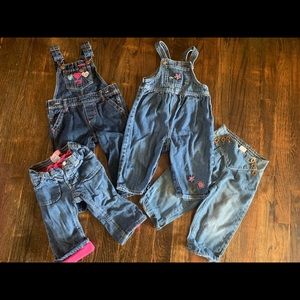 Baby girl 4 Jean Lot sz 12-18 months